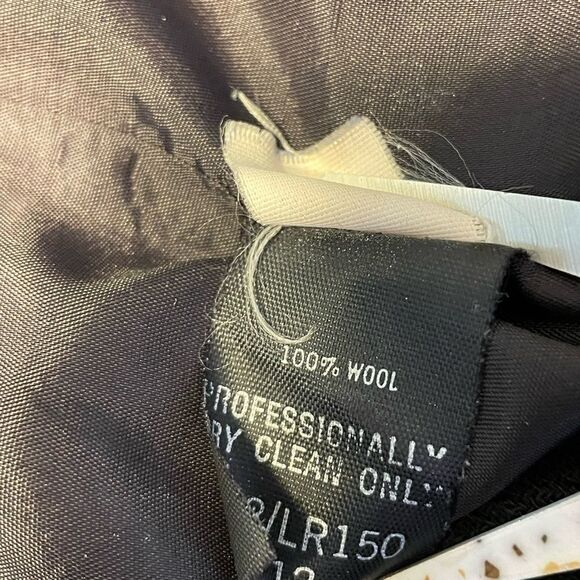 Vintage Lillie Rubin Blue/Black Tux Wool Blazer 12 - Picture 7 of 7